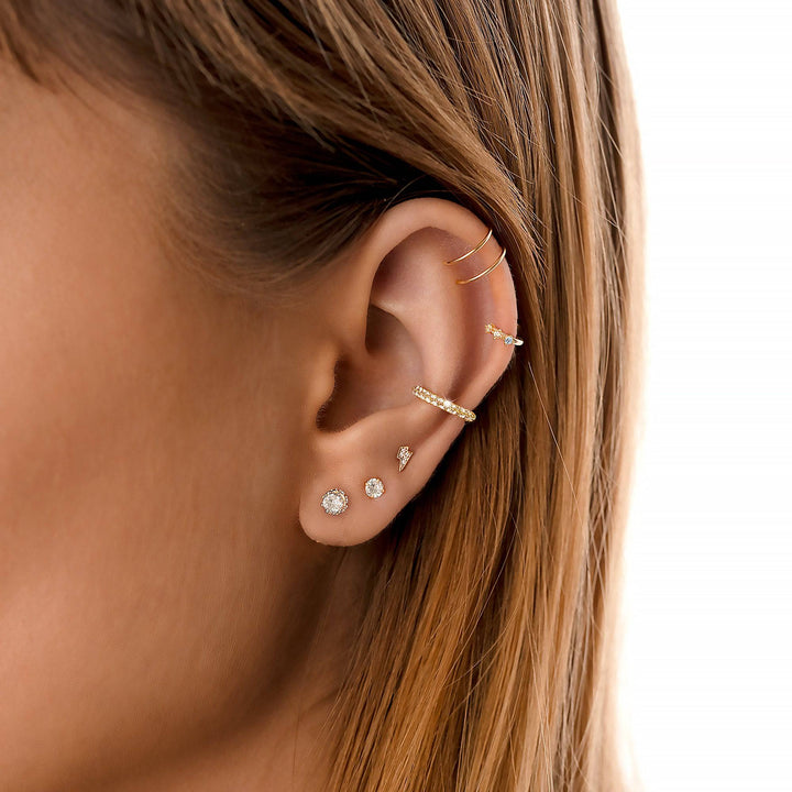 Stylish Crown Earrings - Elina