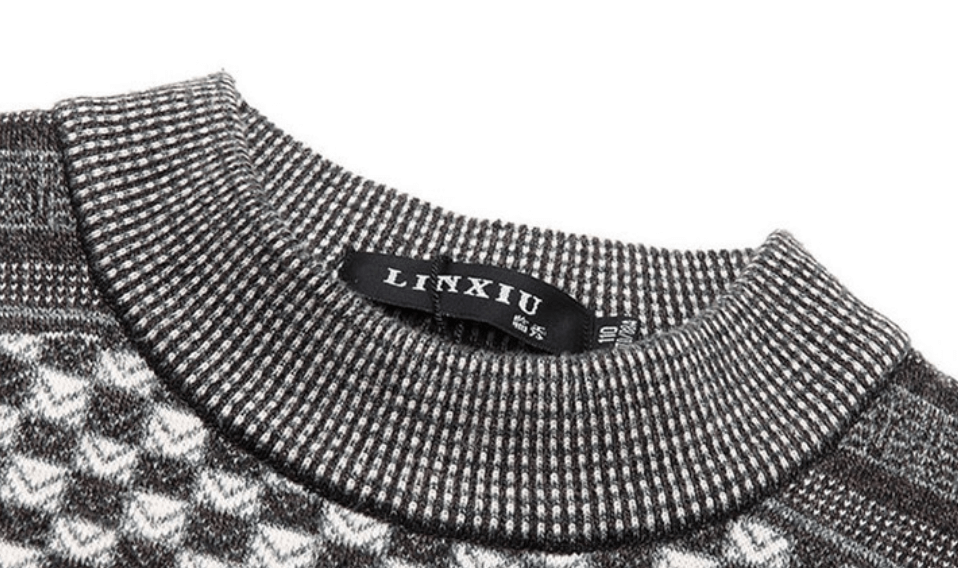 Men's Sweater with Plaid Pattern – Fabian