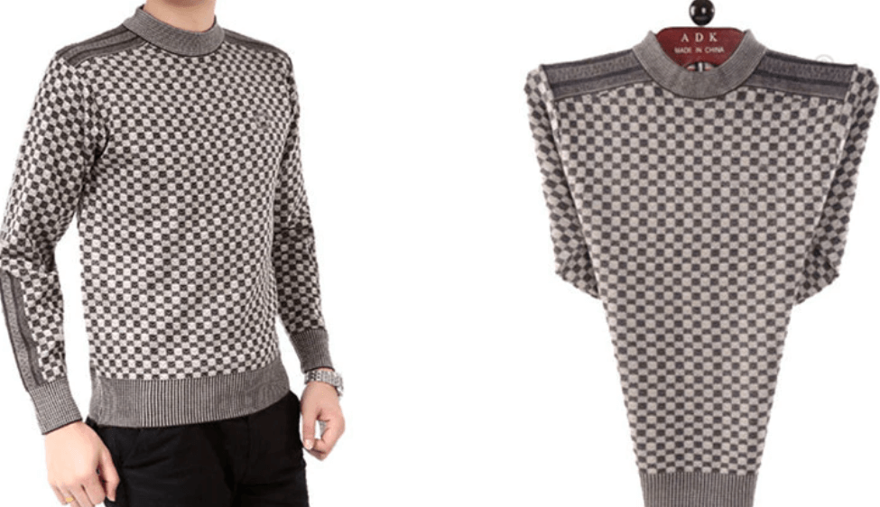 Men's Sweater with Plaid Pattern – Fabian
