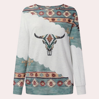 Trendy Printed Women's Sweatshirt - Sienna
