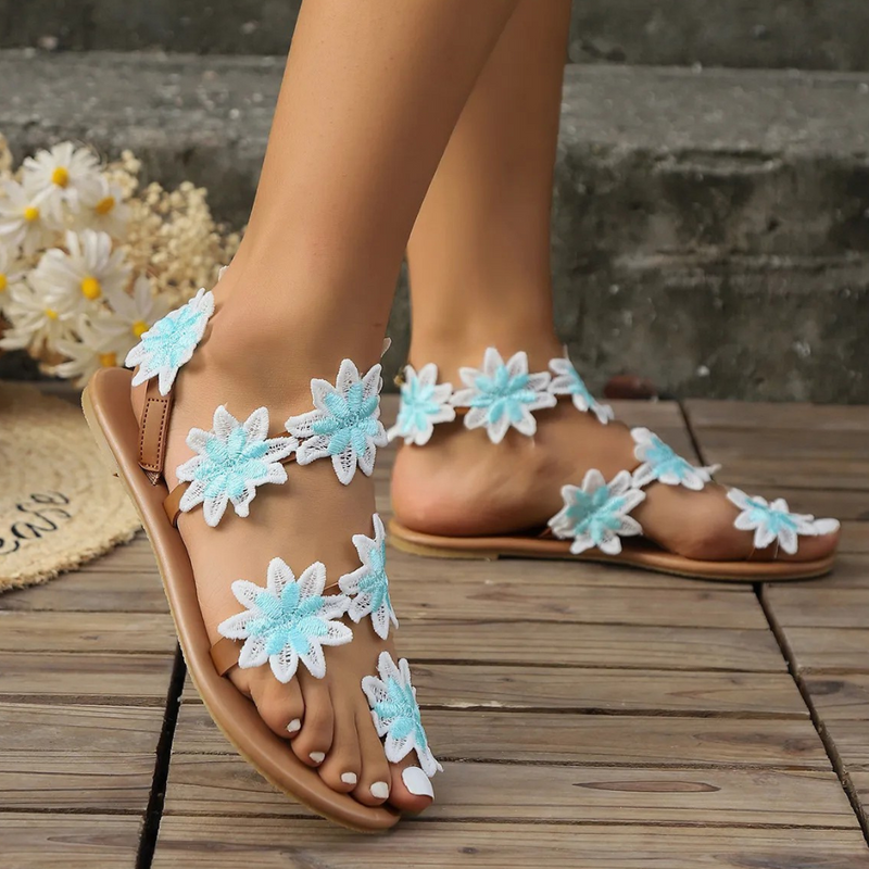 Floral Sandals for Women - Lina