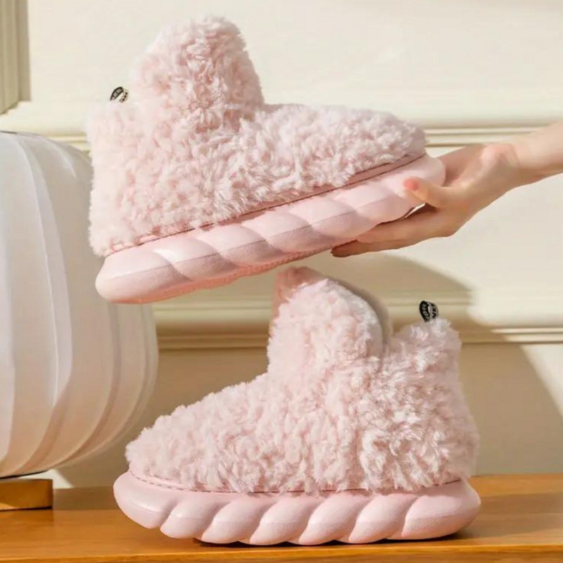 Nua - Comfy Teddy Slippers for Women