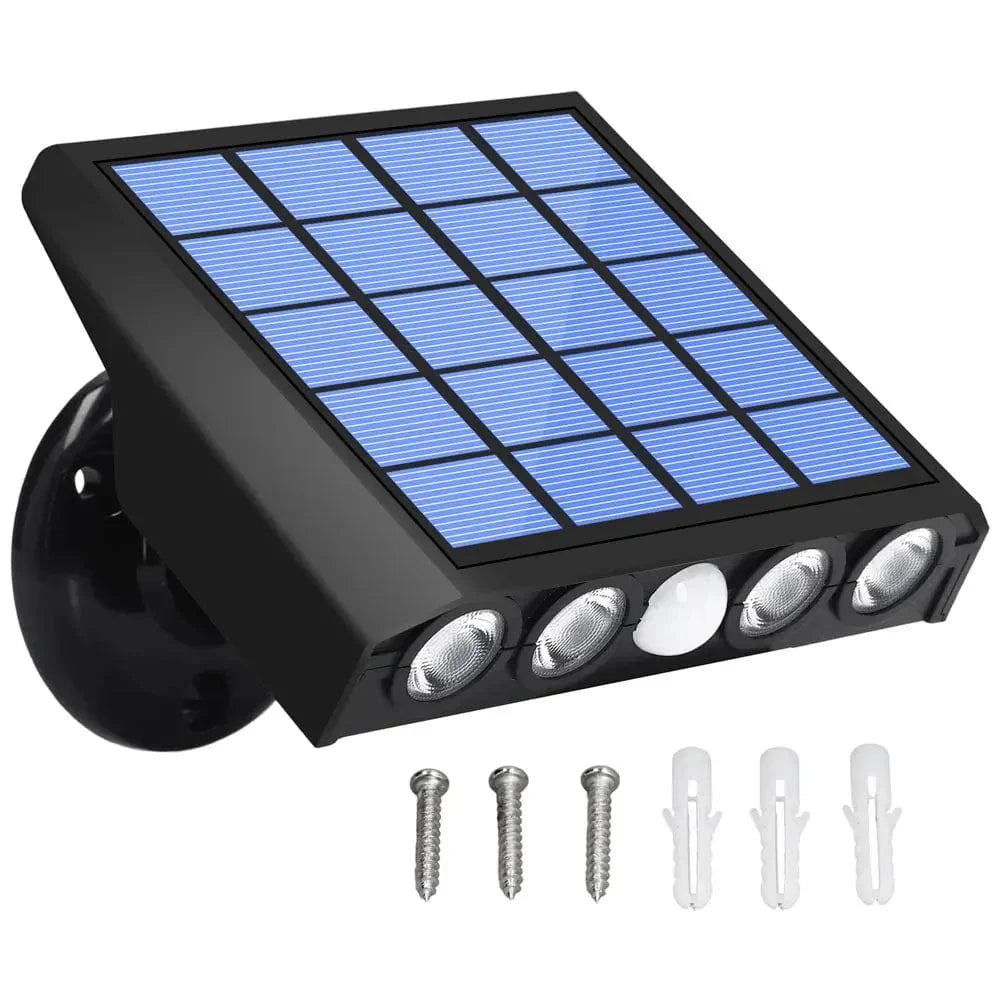 Iluminación exterior solar con sensor de movimiento – Lumina