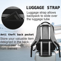 Slim Anti-Diefstal Laptop Rugzak met USB Oplaadpoort