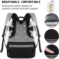 Slim Anti-Diefstal Laptop Rugzak met USB Oplaadpoort