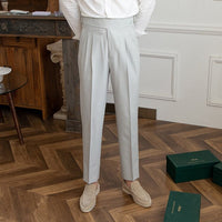 Classic Men's Pants with Buckle - Oliver