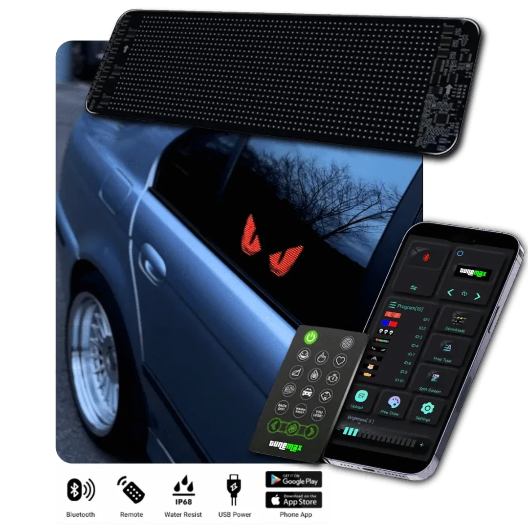 Customizable LED Car Display - GlowSign