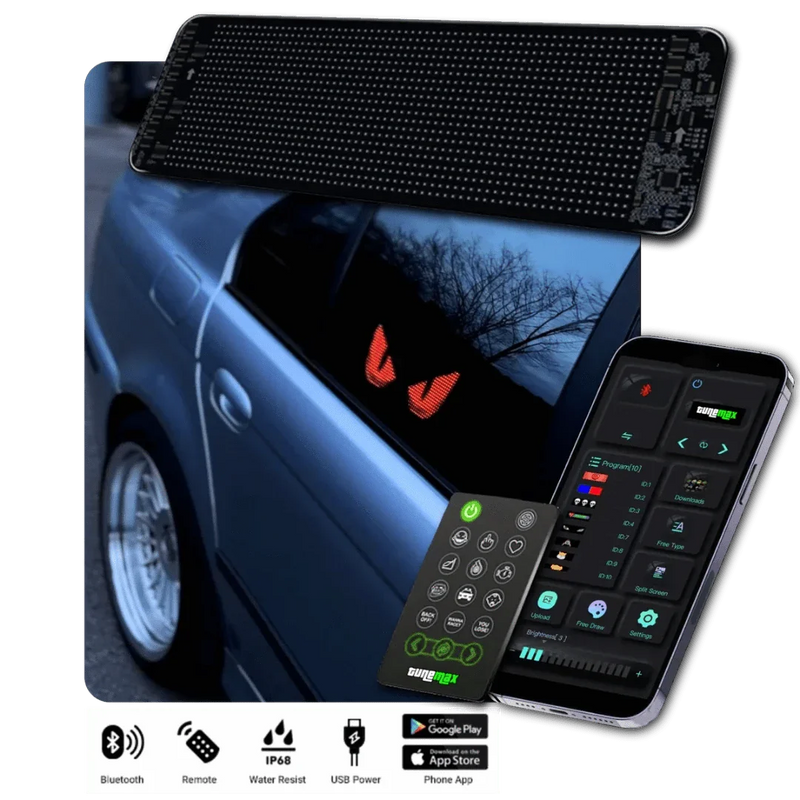 Customizable LED Car Display - GlowSign