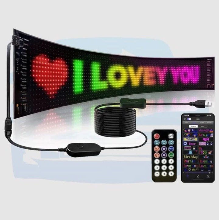 Customizable LED Car Display - GlowSign
