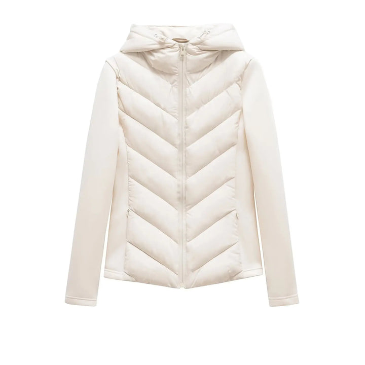Women's Lightweight Padded Winter Jacket with Hood and Hidden Pockets 10