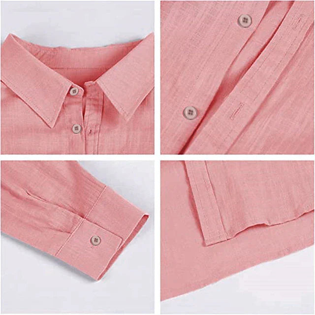 Luxury men's linen shirt with long sleeves - Milan