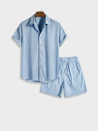 Men's Corduroy Summer Set with Button Closure – Sven