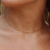 Paperclip Choker Necklace - Lina