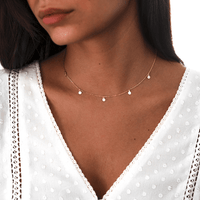 Necklace with Small Circles - Aylin