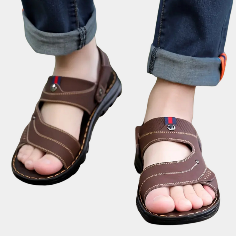 Casual Leather Sandals for Men - Leon
