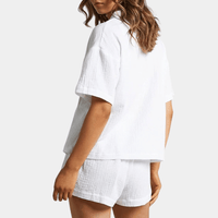 Two-piece women's summer set with shirt and shorts – Noemi