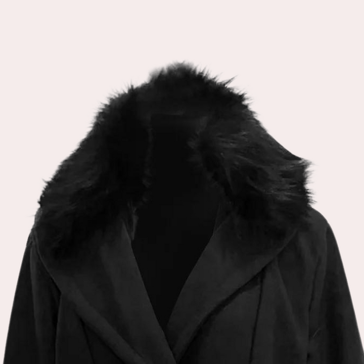 Stylish Warm Black Winter Coat for Men - Vincenzo