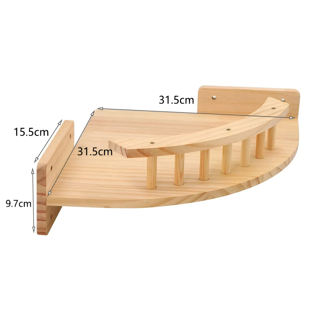 Wandklimplank voor Katten met Krabpaal - ClimbPaws