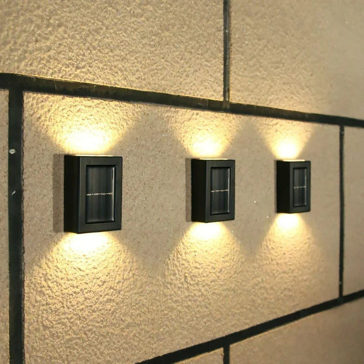 SolarGlow™ Luxury Solar Wall Lamps – Wireless, Stylish & Ready for Warm Evenings