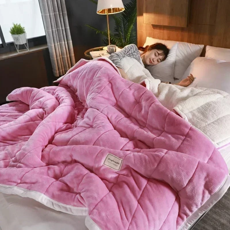 Warme Flanellen koral fleece deken voor herfst en winter – CosyBlanket