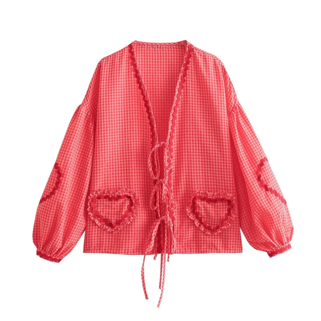 Summer women's top with a loose fit - Pia