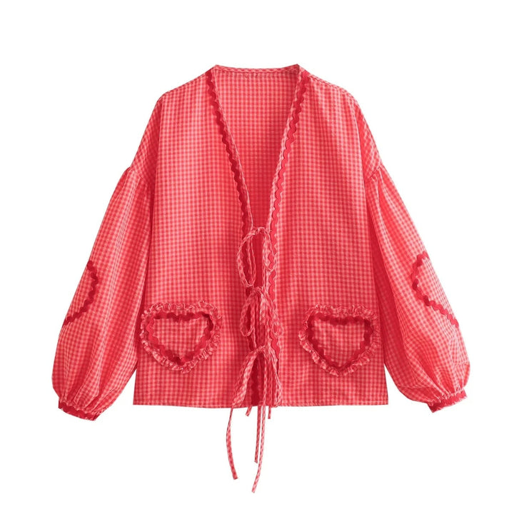 Summer women's top with a loose fit - Pia