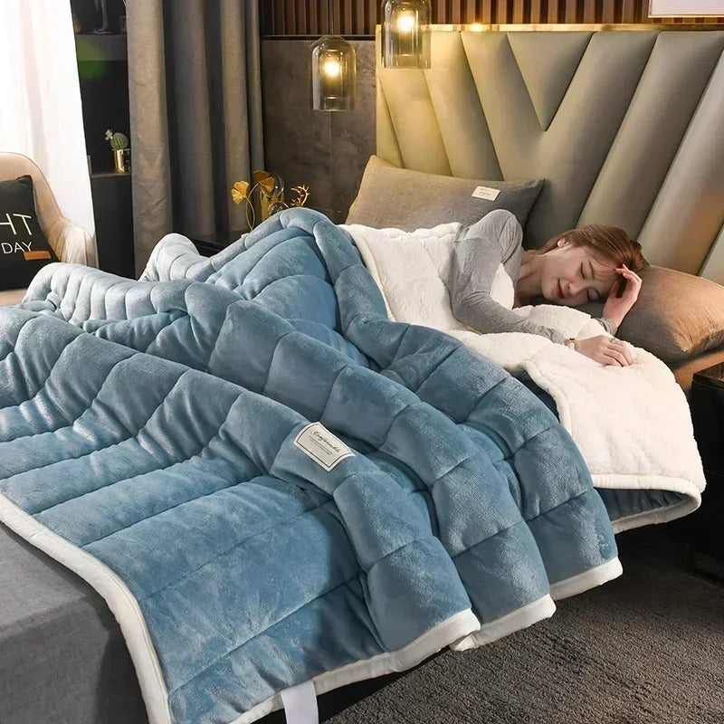 Warme Flanellen koral fleece deken voor herfst en winter – CosyBlanket
