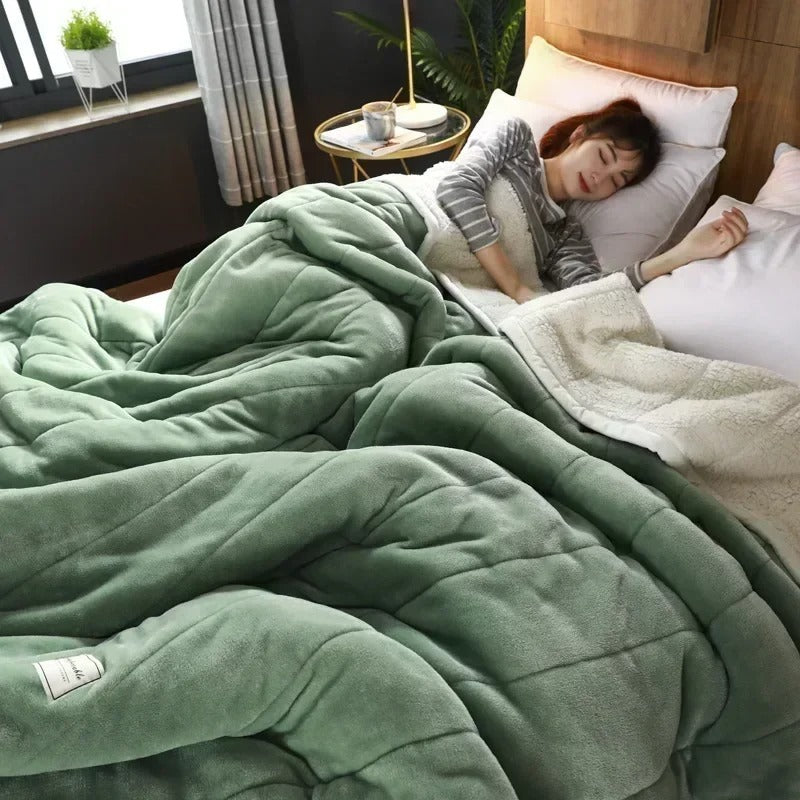 Warme Flanellen koral fleece deken voor herfst en winter – CosyBlanket