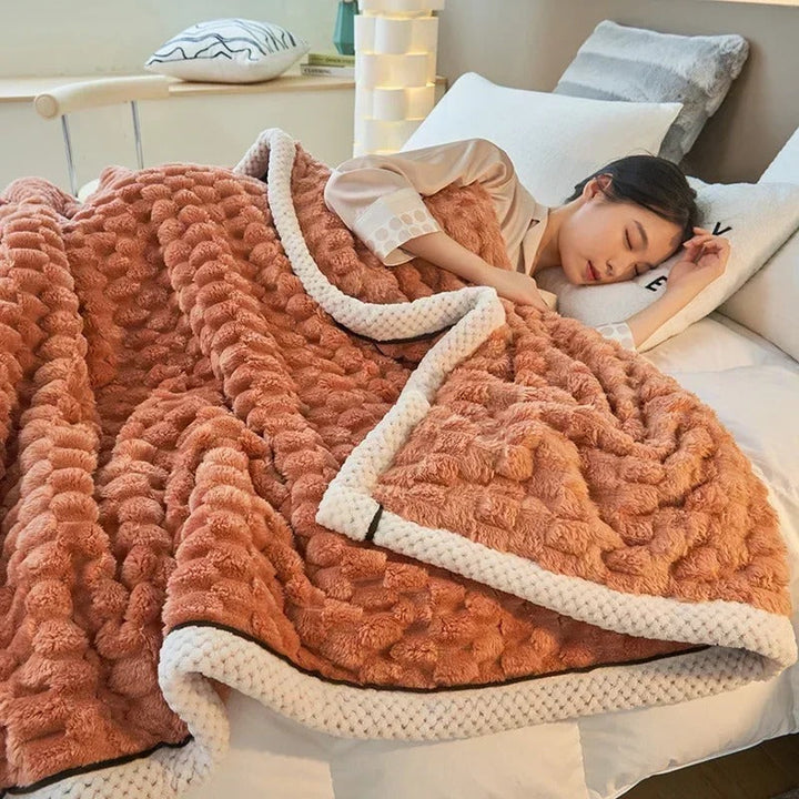 Double-sided Coral Velvet Blanket for Autumn & Winter – TurtleWarm