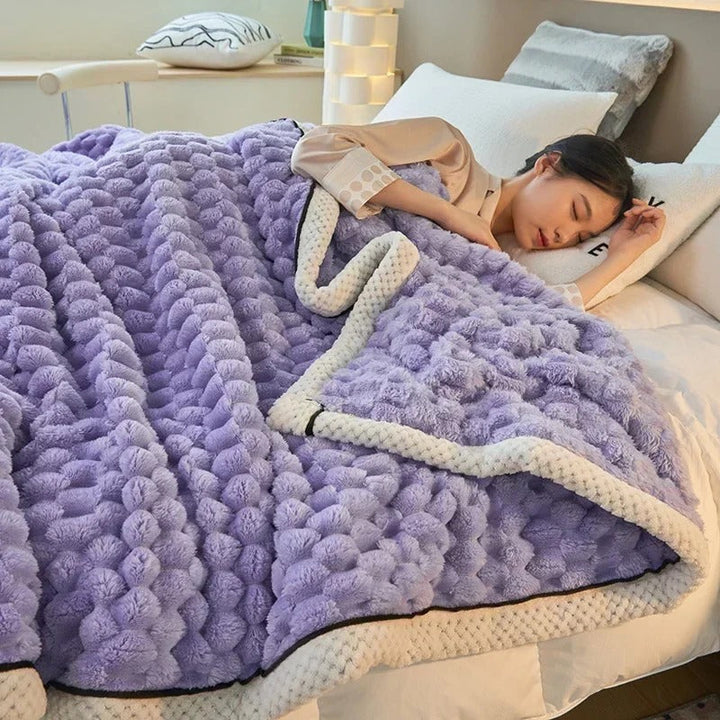 Double-sided Coral Velvet Blanket for Autumn & Winter – TurtleWarm