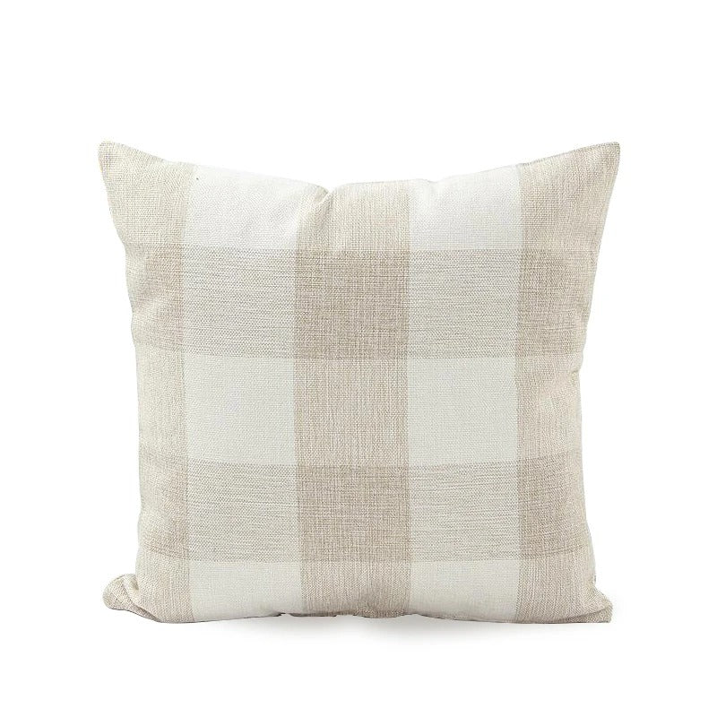 Gezellige Geruite Kussenhoes in Landhuisstijl – Autumn Plaid