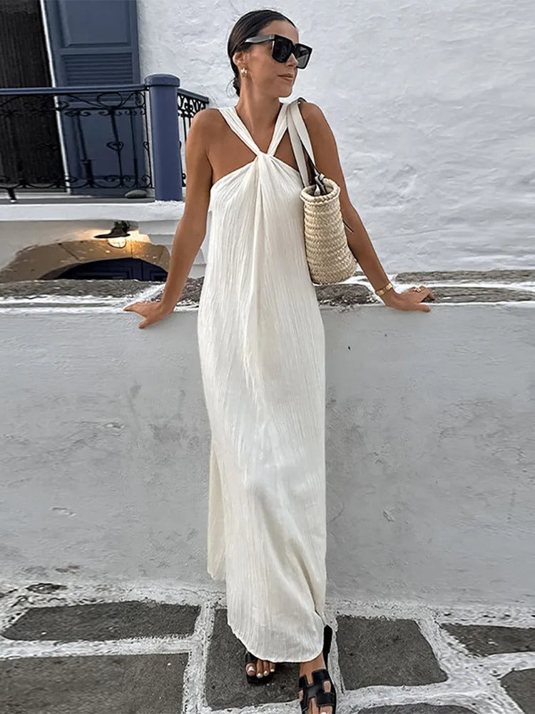 Trendy mouwloze zomerjurk met een losse snit – Mikayla