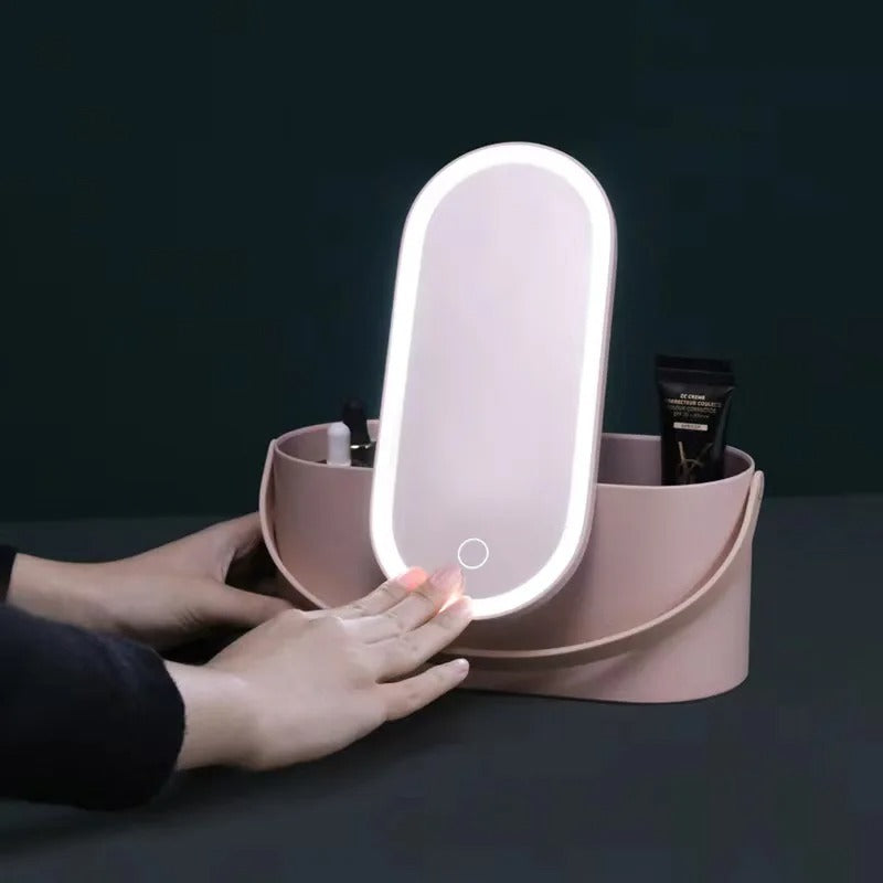 Makeup Case with LED Mirror - Lumivault