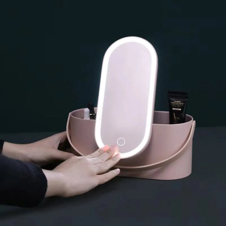 Makeup Case with LED Mirror - Lumivault