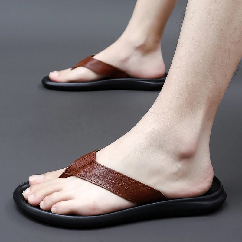 Comfortabele & Stijlvolle Heren Outdoor Zomerslippers – Leano