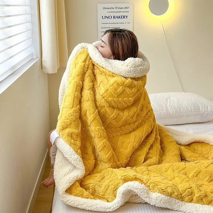Dikke Winter Lamswollen Deken - WarmWool