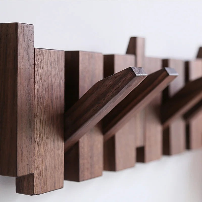HarmonyCoat™ Houten Piano Kapstok – Stijlvolle Wanddecoratie & Praktische Opberger