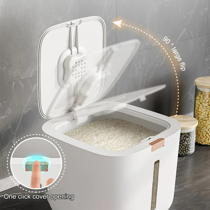 Airtight Grain Dispenser with Lid (5–10 kg) - GranoBox