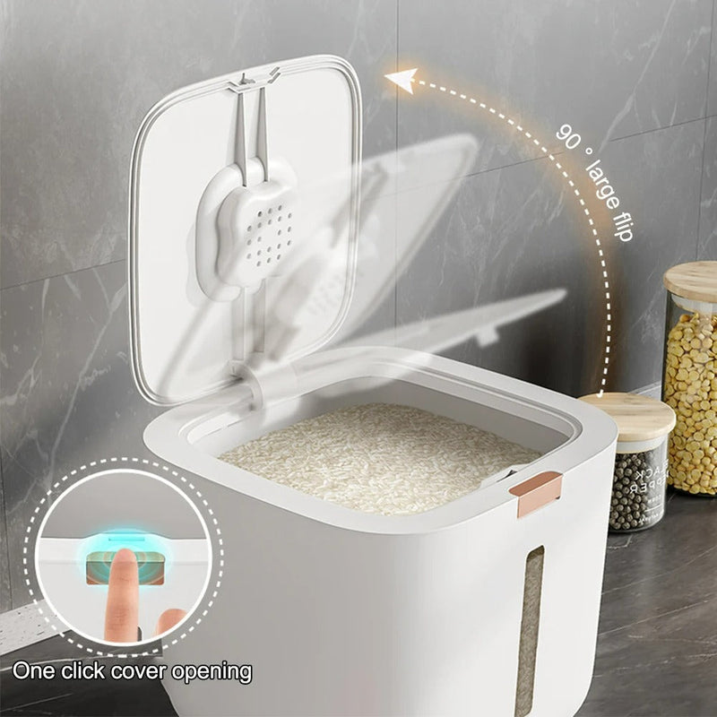 Airtight Grain Dispenser with Lid (5–10 kg) - GranoBox
