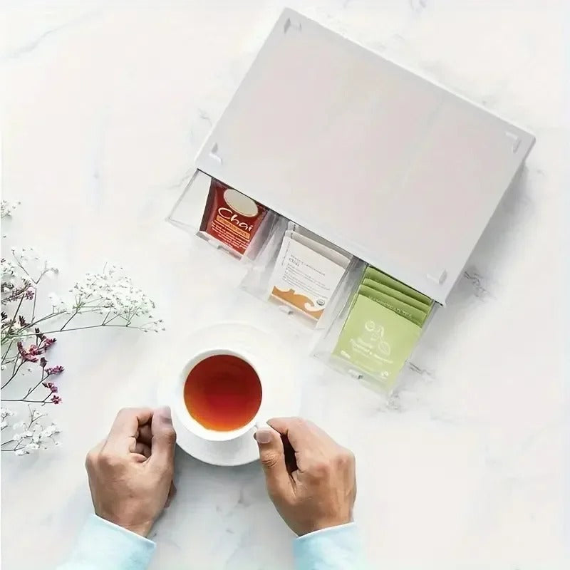 Tea & Kitchen Organizer with Drawer - Livvy