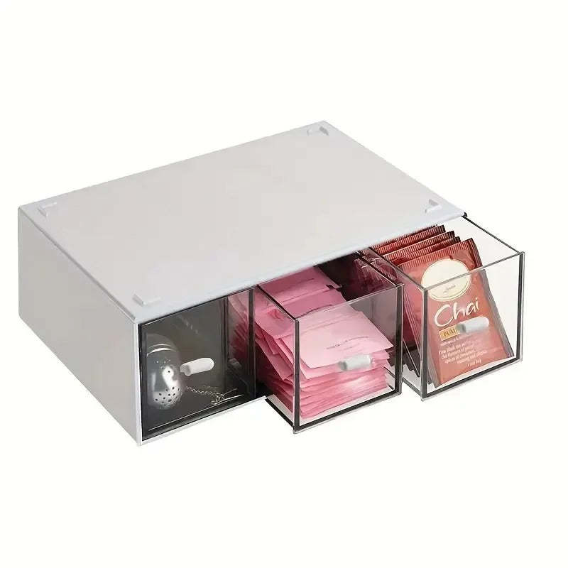 Tea & Kitchen Organizer with Drawer - Livvy