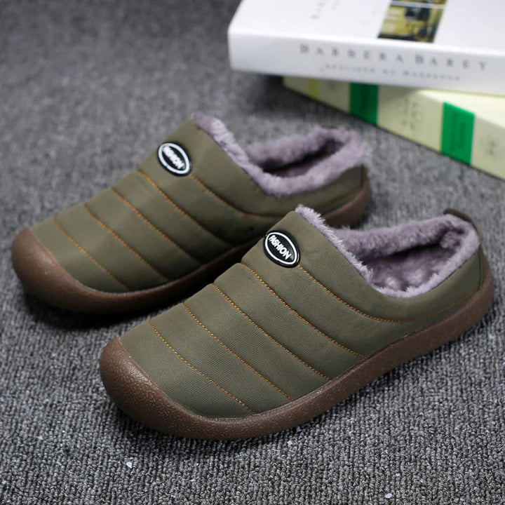 Warm Lined Men's Slippers - Lars