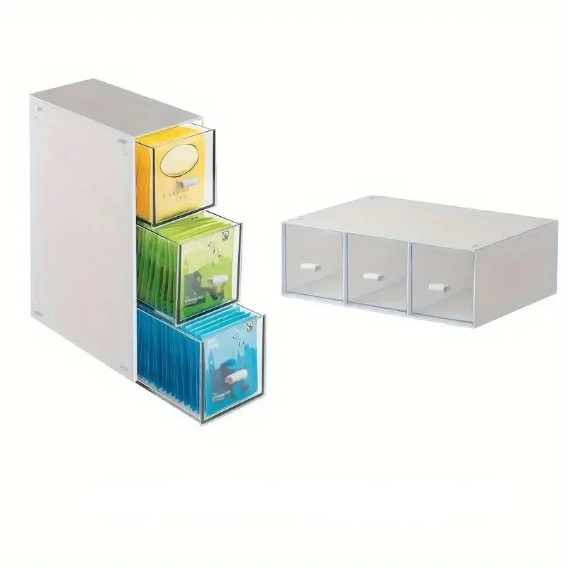 Tea & Kitchen Organizer with Drawer - Livvy