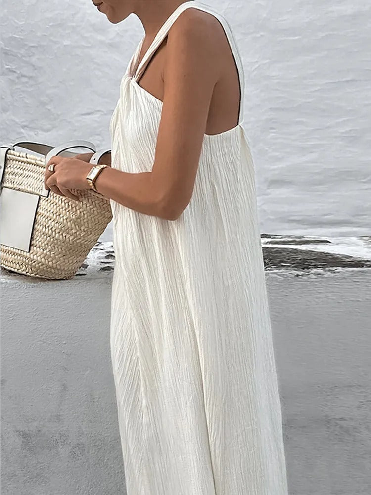 Trendy mouwloze zomerjurk met een losse snit – Mikayla