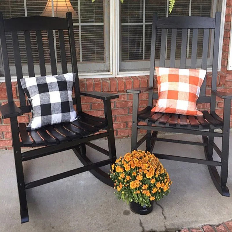 Gezellige Geruite Kussenhoes in Landhuisstijl – Autumn Plaid