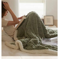 Dikke Winter Lamswollen Deken - WarmWool