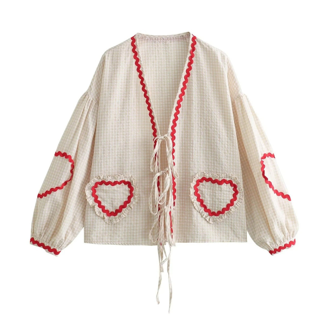 Summer women's top with a loose fit - Pia