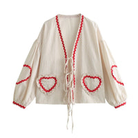 Summer women's top with a loose fit - Pia