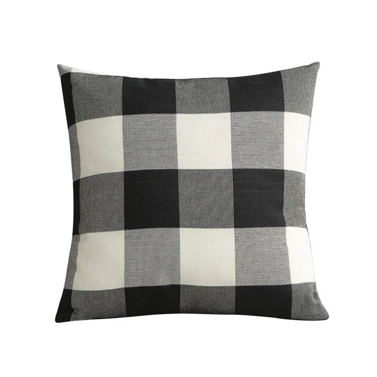 Gezellige Geruite Kussenhoes in Landhuisstijl – Autumn Plaid