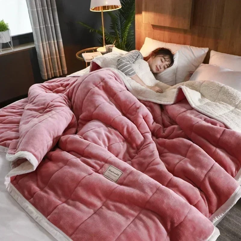Warme Flanellen koral fleece deken voor herfst en winter – CosyBlanket